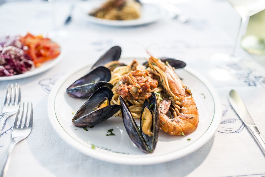 Menú del Hotel Eliseo - plato de pescado