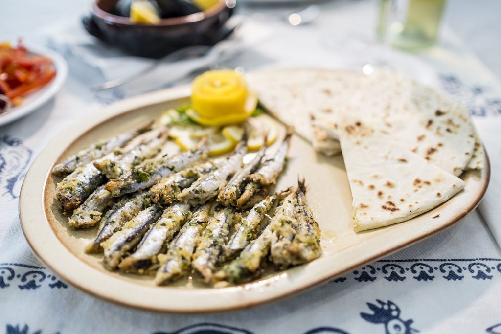 Menú del Hotel Eliseo - plato de pescado